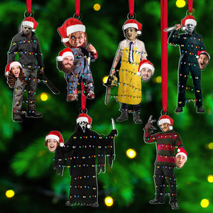 Funny Custom Photo Gifts For Horror Movie Fans Christmas Ornament 05toti050924-Homacus