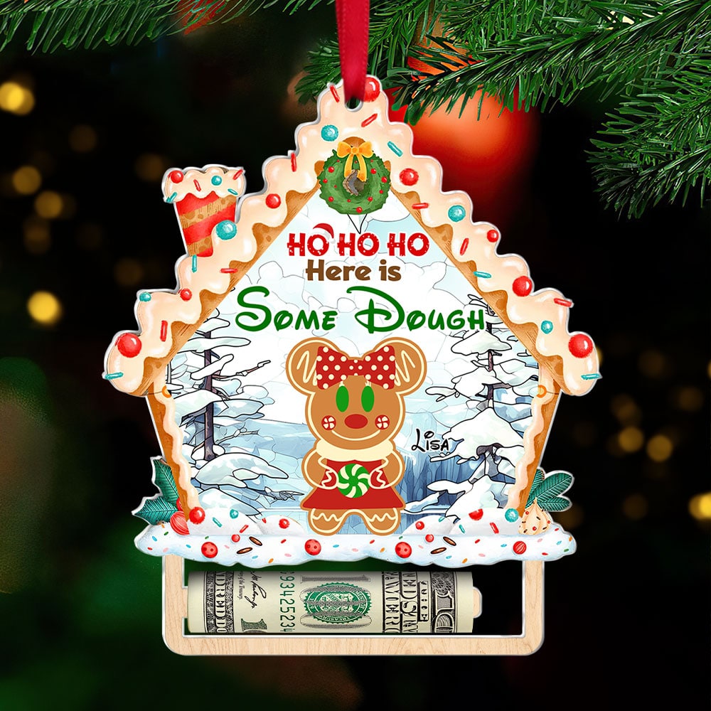 Personalized Christmas Gifts For Kids Money Holder Ornament Here is Some Dough 01kati130924-Homacus