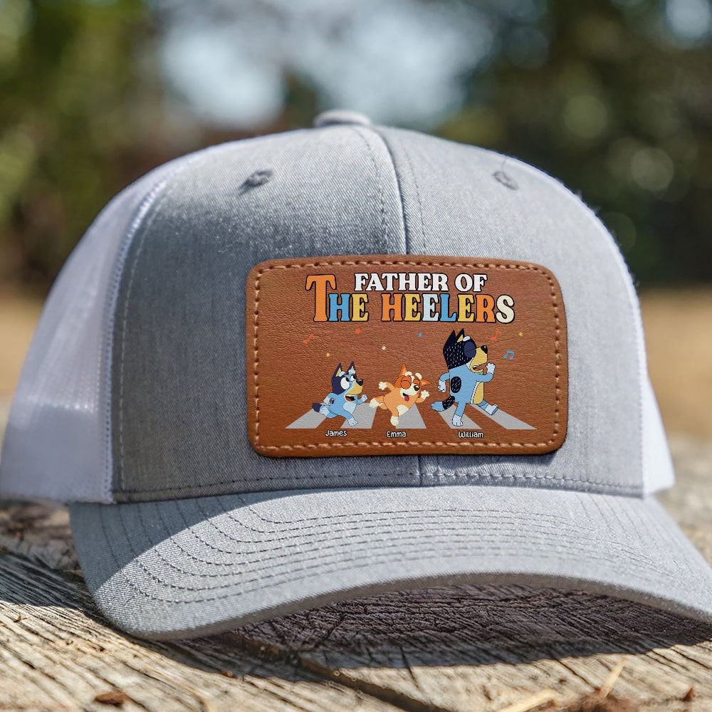 Personalized Gifts For Dad Leather Patch Hat 02OHTI170524 Father's Day-Homacus