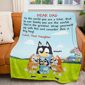 Personalized Gifts For Dad Blanket 02QHTI130524-Homacus