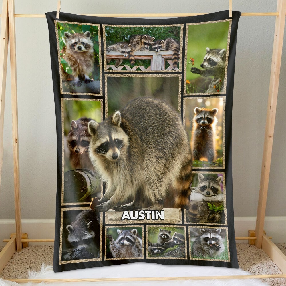 Personalize Gifts For Raccoon Lover Blanket 031qhti030125-Homacus