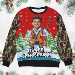 Custom Photo Gifts For Hunting Lovers Ugly Sweater 02toti111024-Homacus