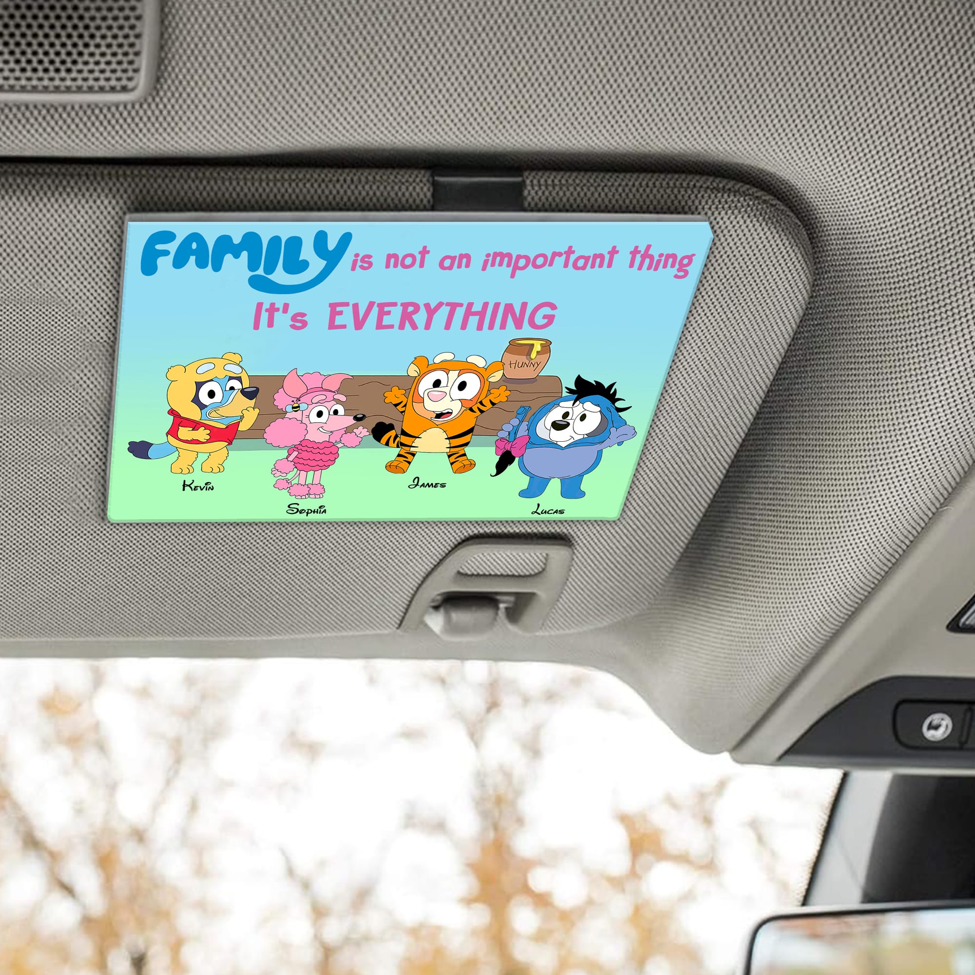 Personalized Gifts For Family Car Visor Clip Family Is Not An Important Thin, It's Everything 03kati100624-Homacus