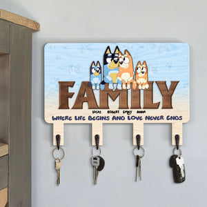 Personalized Gifts For Family Wood Key Hanger 01ohti290524-Homacus