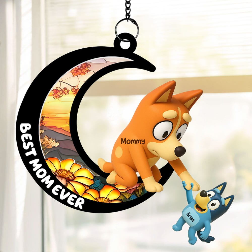 Best Mom Suncatcher Ornament - Personalized Christmas Gifts For Mom 01ohti280425-Homacus