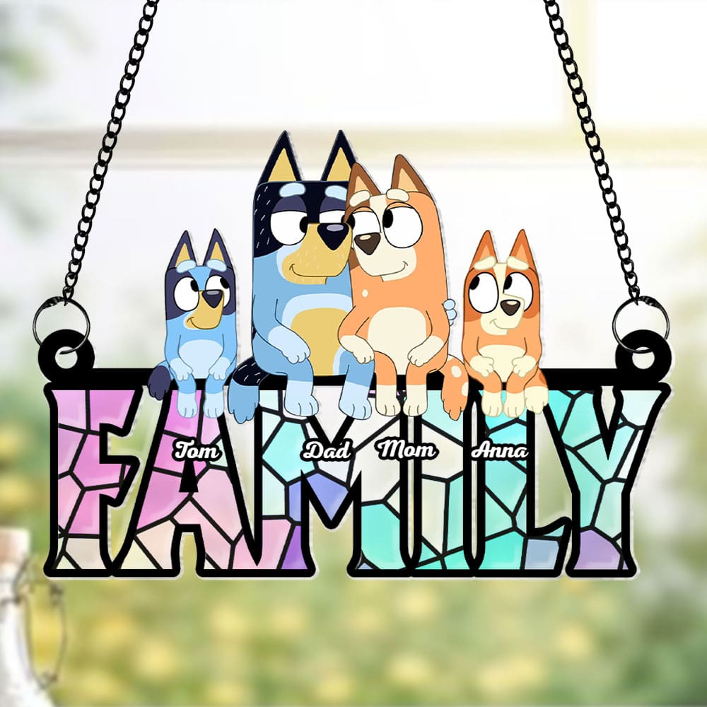 Personalized Gifts For Family Suncatcher Window Hanging Ornament 05OHTI040524-Homacus