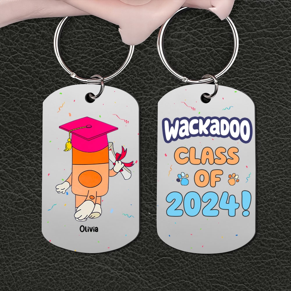 Personalized Gifts For Graduation Stainless Steel Keychain 01KATI070524-Homacus