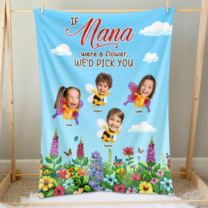 Custom Photo Gifts For Grandma Blanket 04toti301224-Homacus