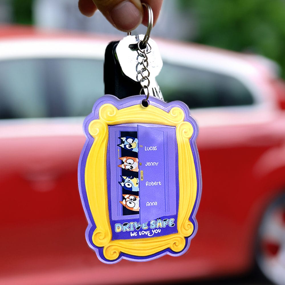 Personalized Gifts For Family Keychain Drive Safe, We Love You 021ohti100624-Homacus