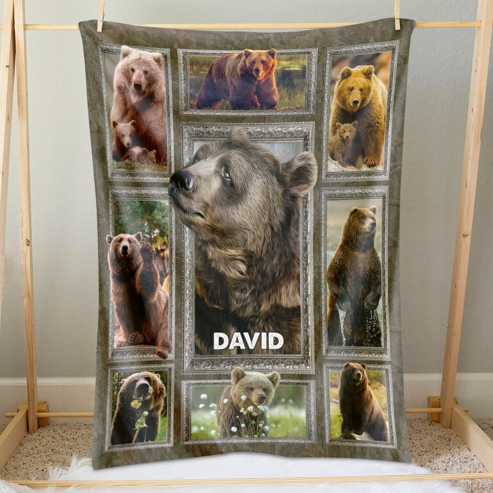 Personalized Gifts For Bear Lover Blanket 011qhti030125-Homacus