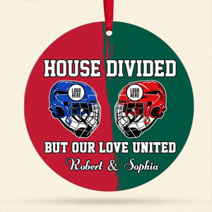 Hockey Family Ornament - Hockey Helmet - Personalized Gifts For Ice Hockey Lovers-Homacus