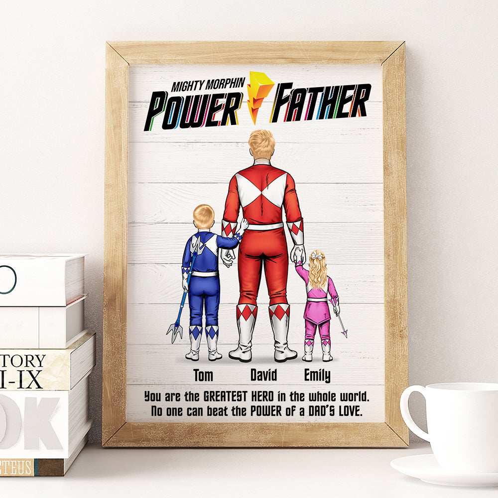 Power Dad Canvas Poster - Personalized Gift For Father 07HUDT120523-Homacus