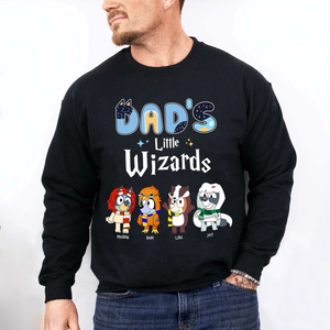 Personalized Gifts For Dad Shirt Dad's Little Wizards 03HUMH020424-1-Homacus