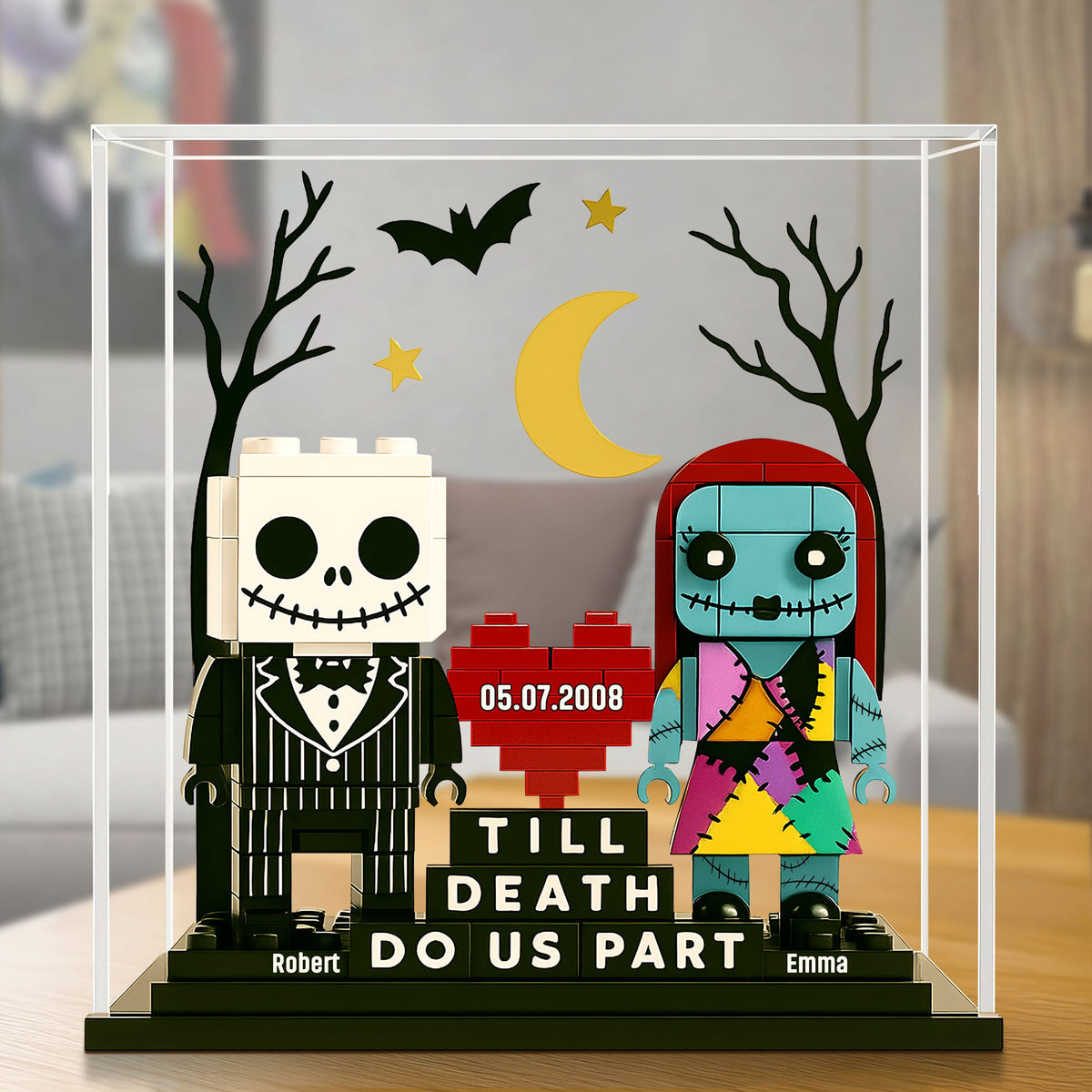 Horror Couple Plaque - Personalized Gifts For Couple 05nati290525-Homacus
