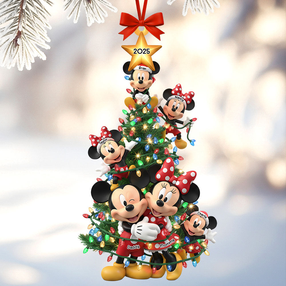 Family Ornament - Personalized Gift For Family Christmas Ornament 01NATI301025-Homacus