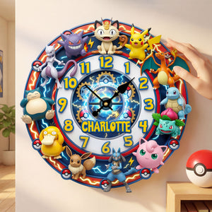 Adventure Hanging Wall Clock - Personalized Unique Gifts 05HUTI120326-Homacus
