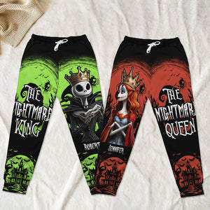 Personalized Gifts For Couple Sweatpants, Nightmare King Queen 01tgti291124-Homacus