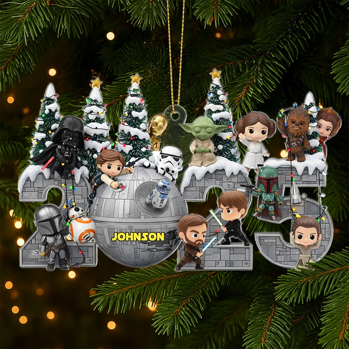Merry Christmas From Galaxy Troop Ornament, Personalized Gifts For Galaxy Lovers 01qhti110925-Homacus