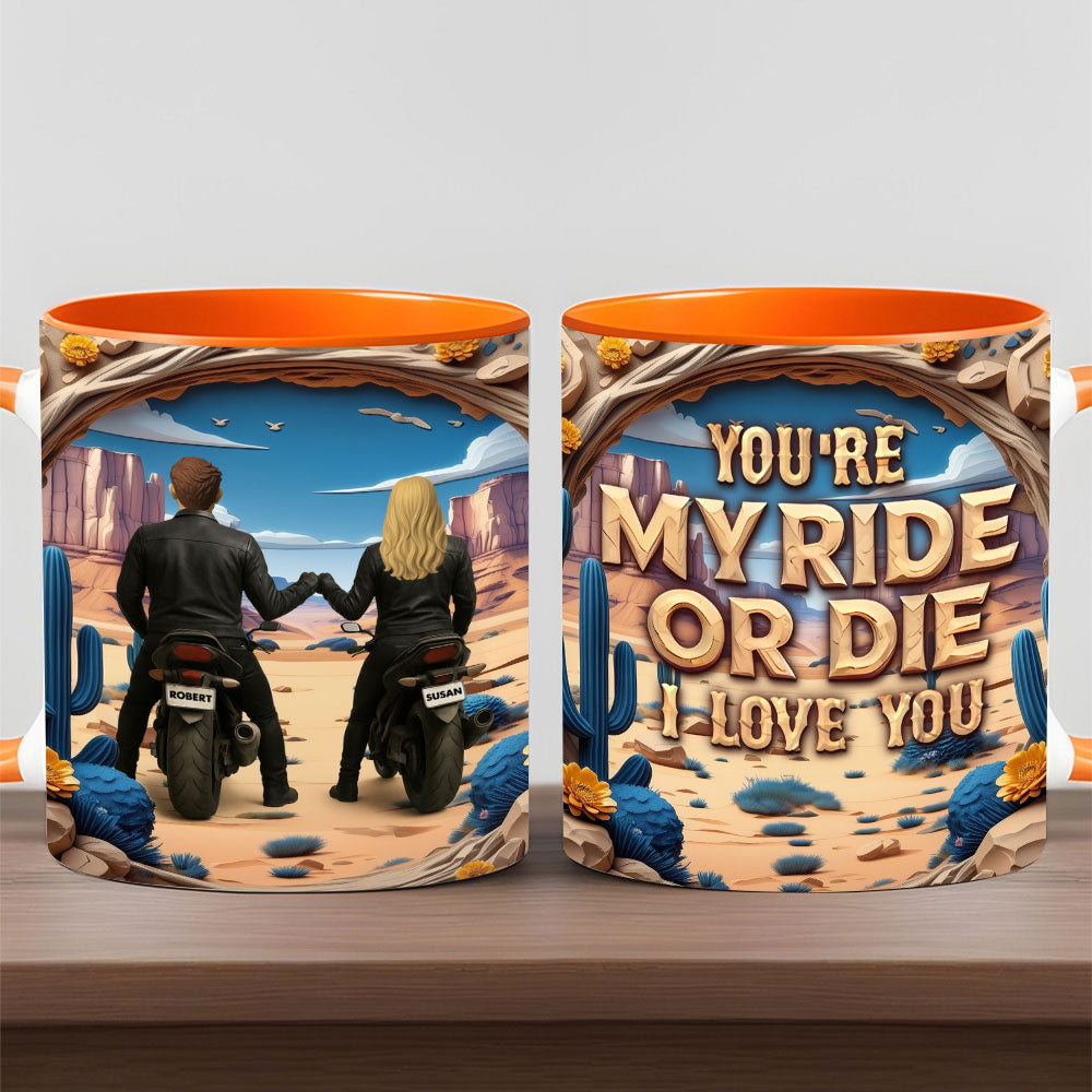 Motorbike Couple Mug - Personalized Gifts For Couple 03tgti260525-Homacus