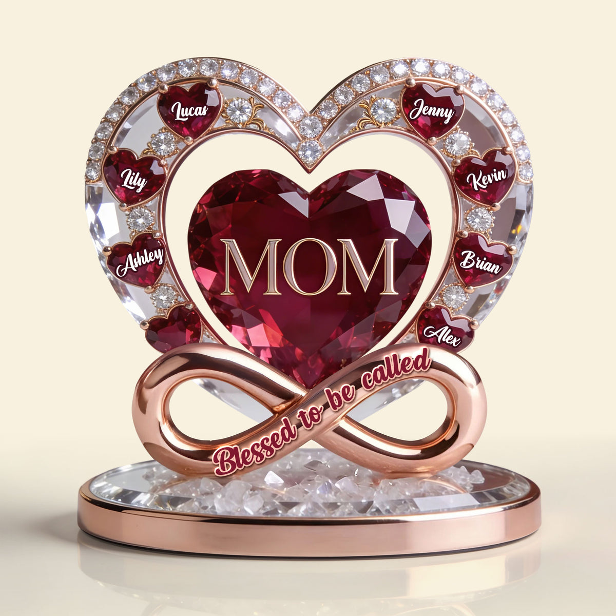Blessed To Be Called Mom Acrylic Plaque Personalized Gifts For Mom 02PGTI150426-Homacus