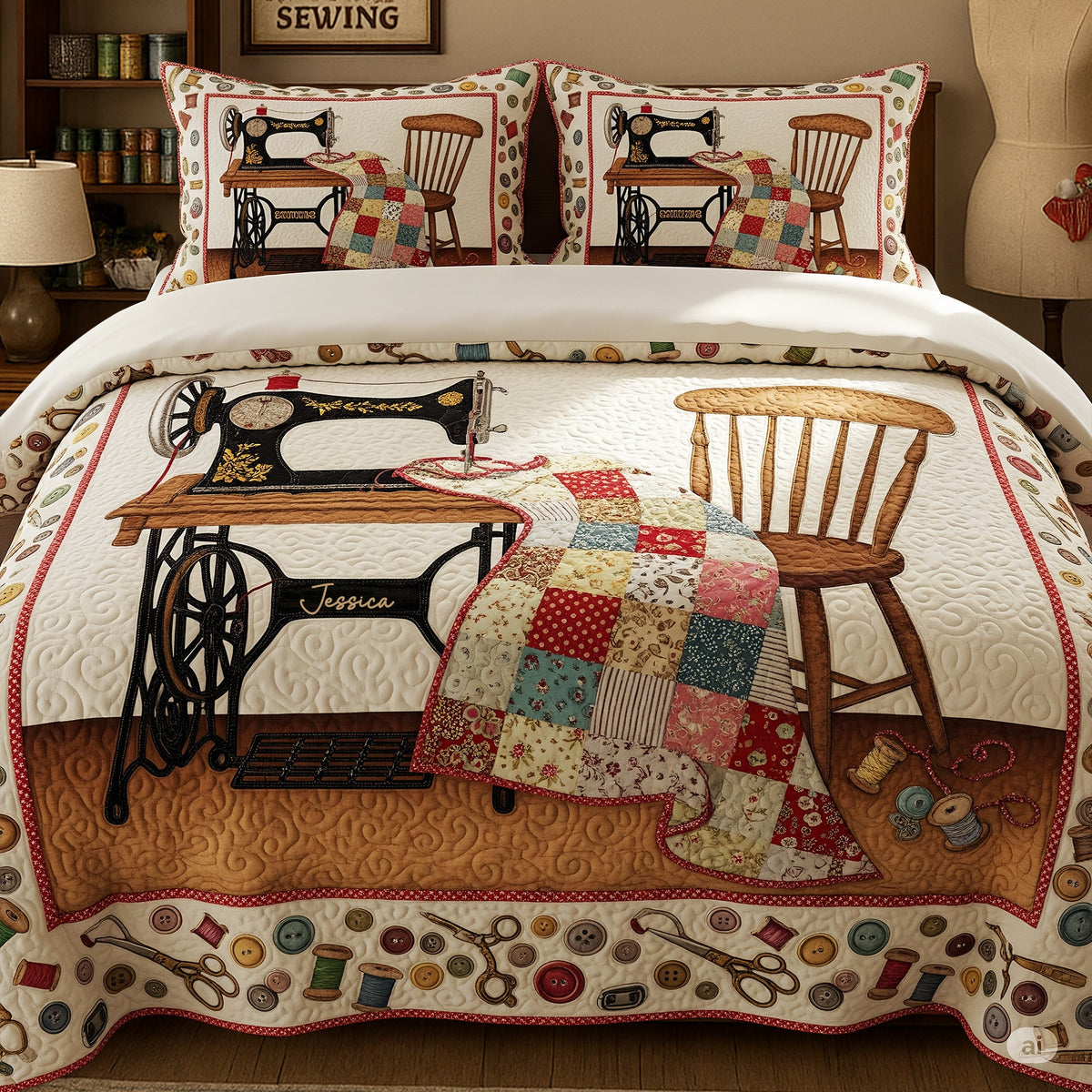 Sewing Quilt Bedding Set - Personalized Gifts For Sewing Lovers 01ohti050825-Homacus