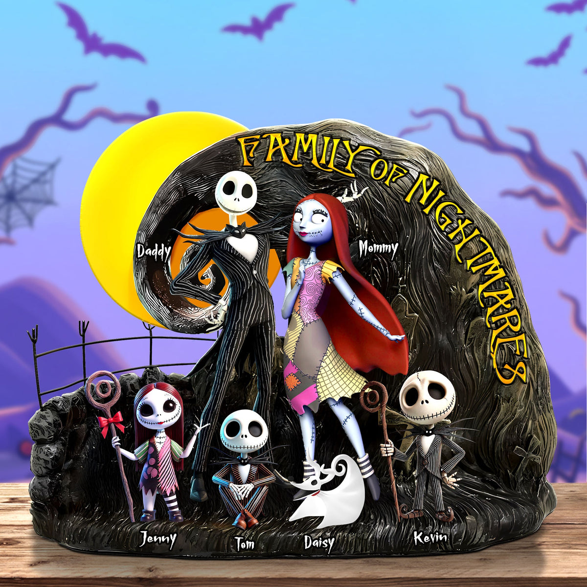 Horror Family Plaque - Personalized Gifts For Family 05ohti160425-Homacus