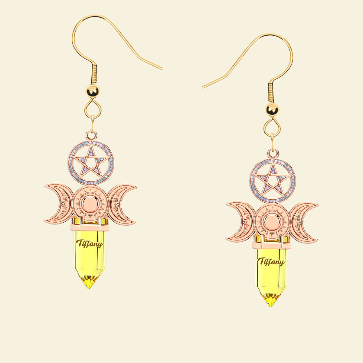 Witch Acrylic Earrings - Personalized Gifts For Witch Lovers 02nati180725-Homacus