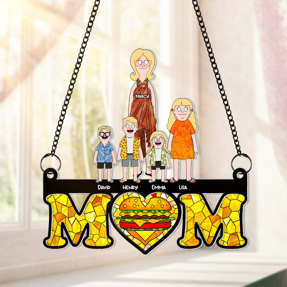 Personalized Gift For Mom Suncatcher, Happy & Loved Mom 01qhhu030325hg-Homacus