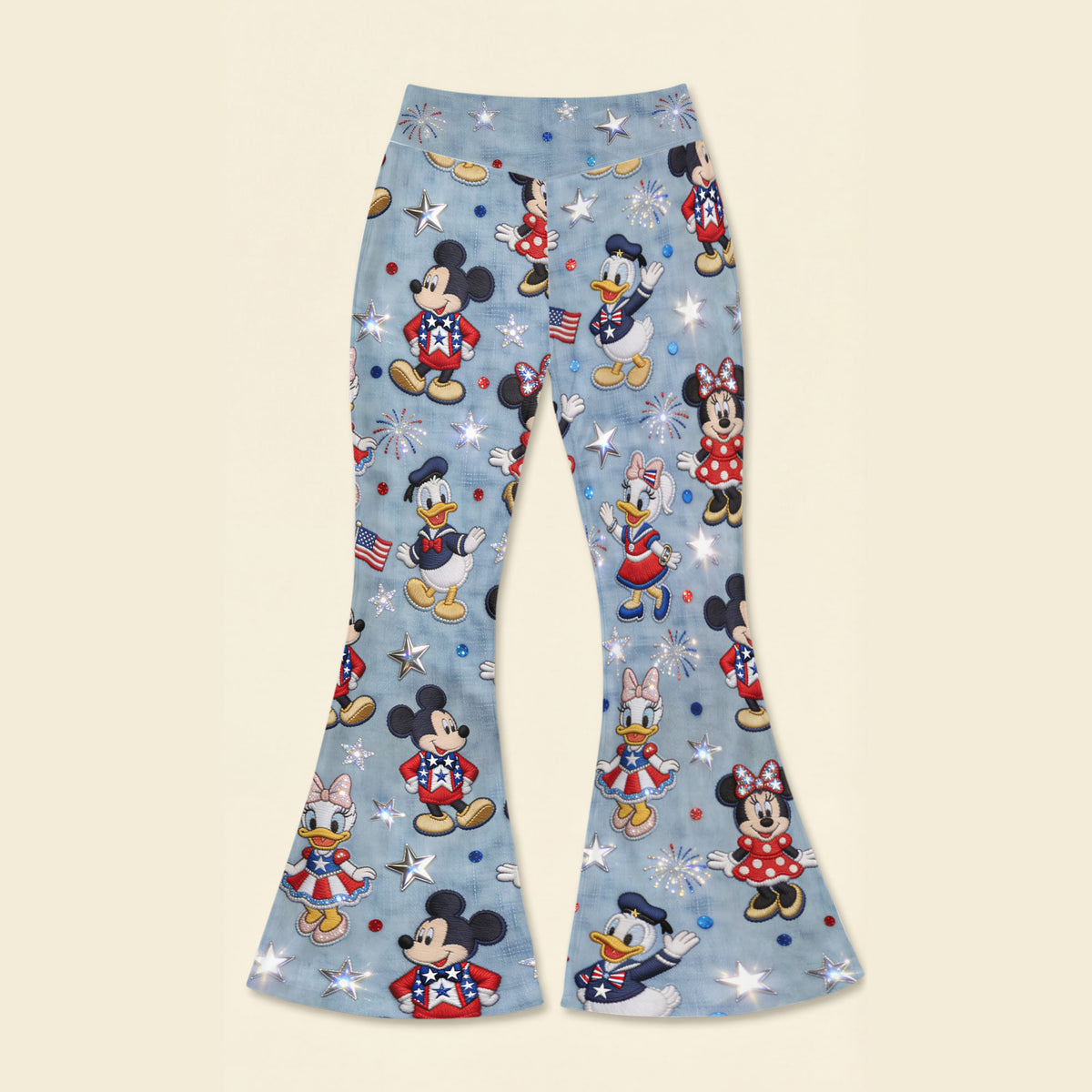 Lovely Characters Flare Leggings - Gifts to Celebrate America’s 250th Anniversary 04pgti170326-Homacus