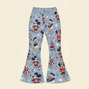 Lovely Characters Flare Leggings - Gifts to Celebrate America’s 250th Anniversary 04pgti170326-Homacus