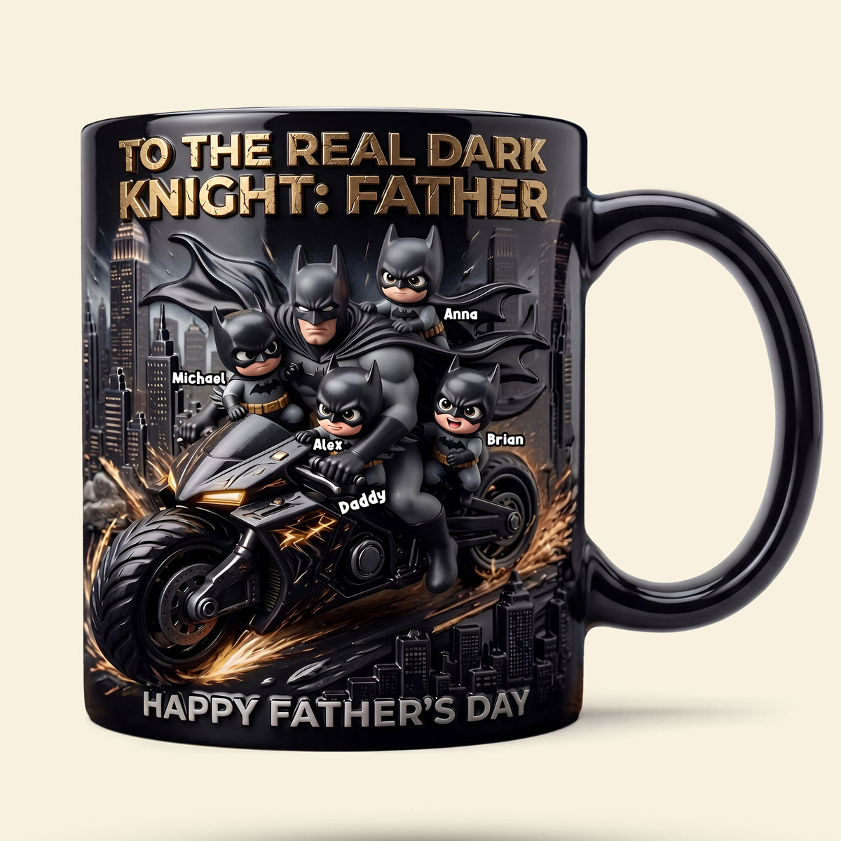 Shadow Dad and Kids Magic Coffee Mug - Personalized Gifts For Dad 04tyti300426-Homacus