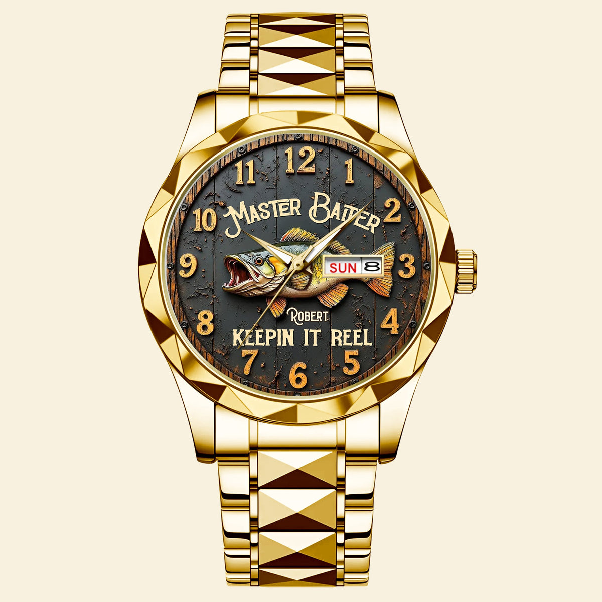 Fishing Stainless Steel Men's Watch - Personalized Gifts For Fishing Lovers 01huti260725-Homacus