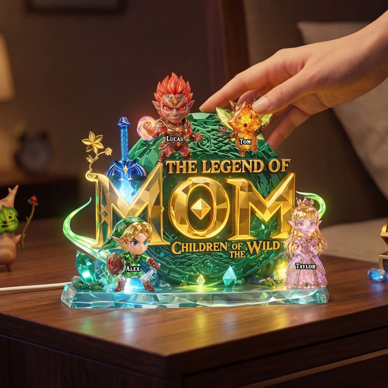 The Legend Of Mom Light Box Personalized Mother's Day Gifts 04OHTI140326-Homacus