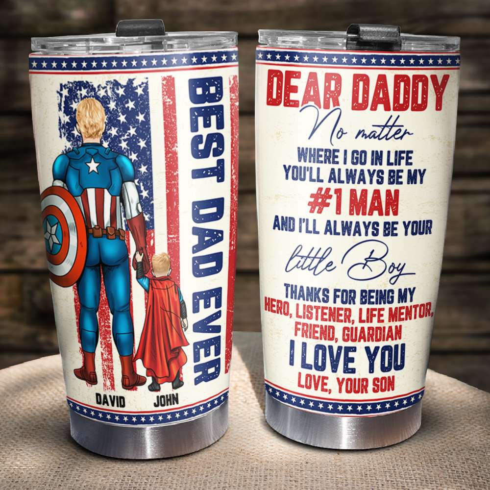 Super Daddy Family Gift 05NADT110423TM Personalized Family Tumbler-Homacus