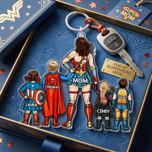 Power Mom Keychain Personalized Mother's Day Gifts 071qhhu240225pa-Homacus