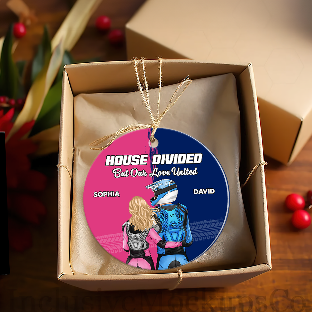 Personalized Gifts For Motocross Couple Christmas Ornament 02huhu141024hh-Homacus
