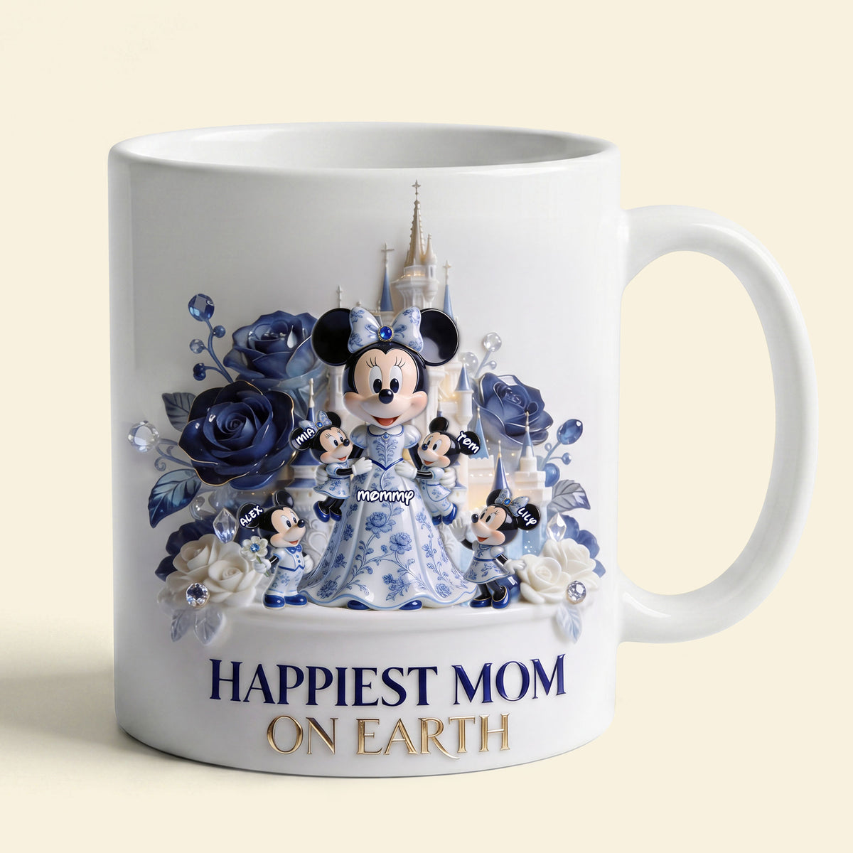 Happiest Mom Fairytale Coffee Mug - Personalized Gifts For Mom 01PGTI150426-Homacus