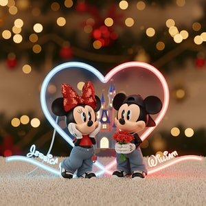 Lovely Couple Acrylic Light Box - Personalized Gifts For Couples 04NATI061125-Homacus