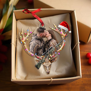 Custom Photo Gifts For Hunting Couple Ornament Christmas 03OHTI191124-Homacus