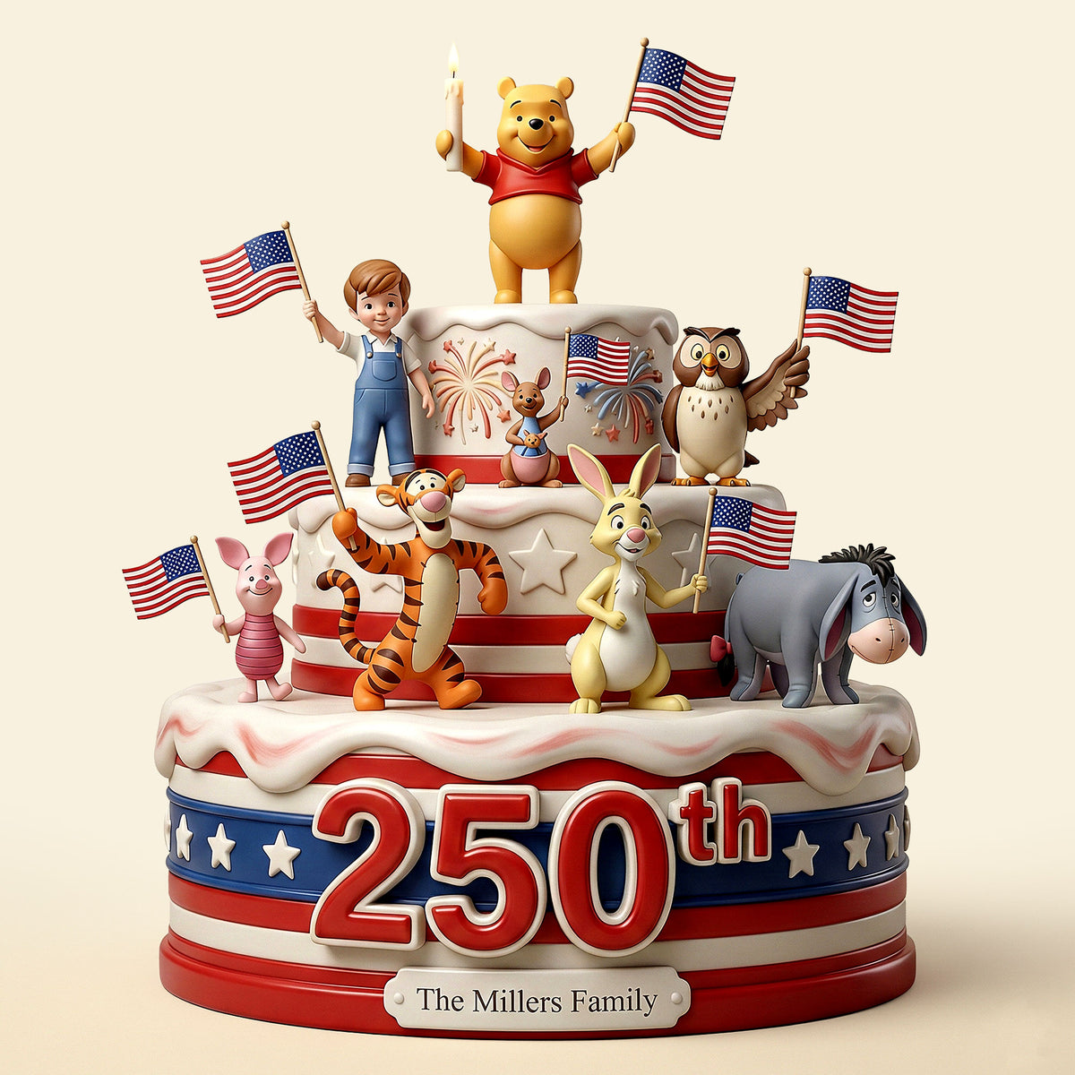 250th Celebration Keepsake Acrylic Plaque - Personalized Gift For Patriotic Anniversary Plaque 03PATI230226-Homacus