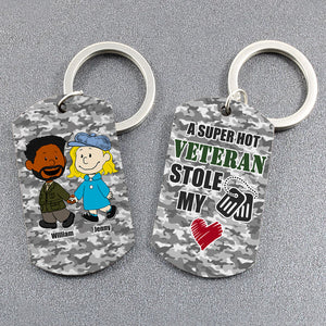 Personalized Gifts For Veteran Couple Keychain 03toti210125hg-Homacus