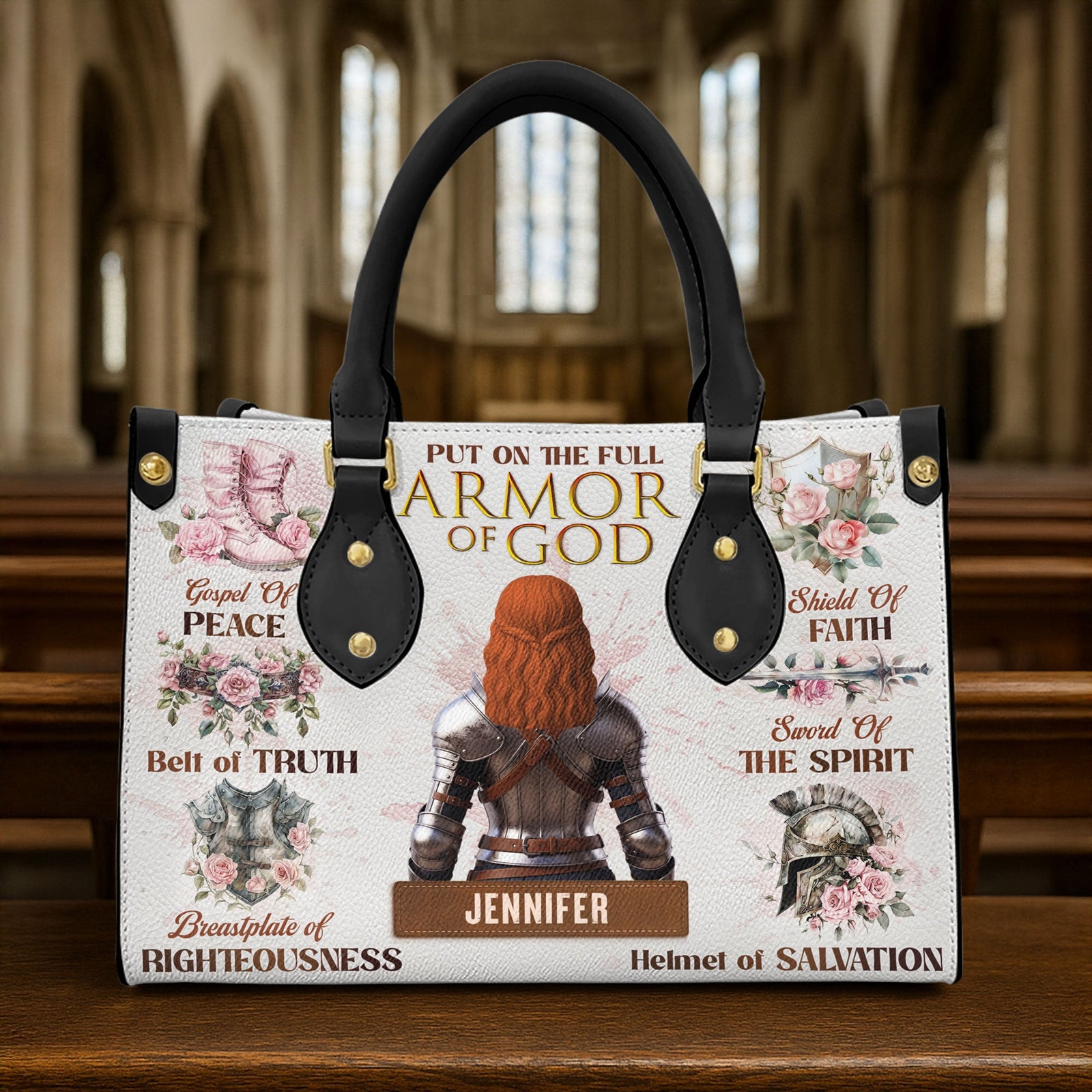 Knight Woman Leather Bag - Personalized Gifts For Her 04nati110725-Homacus