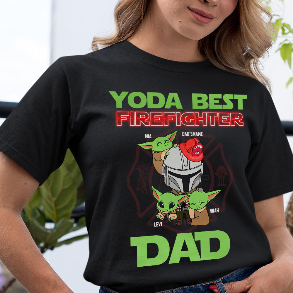 Personalized Gifts For Dad Shirt Best Firefighter Dad 22nthh060622-Homacus