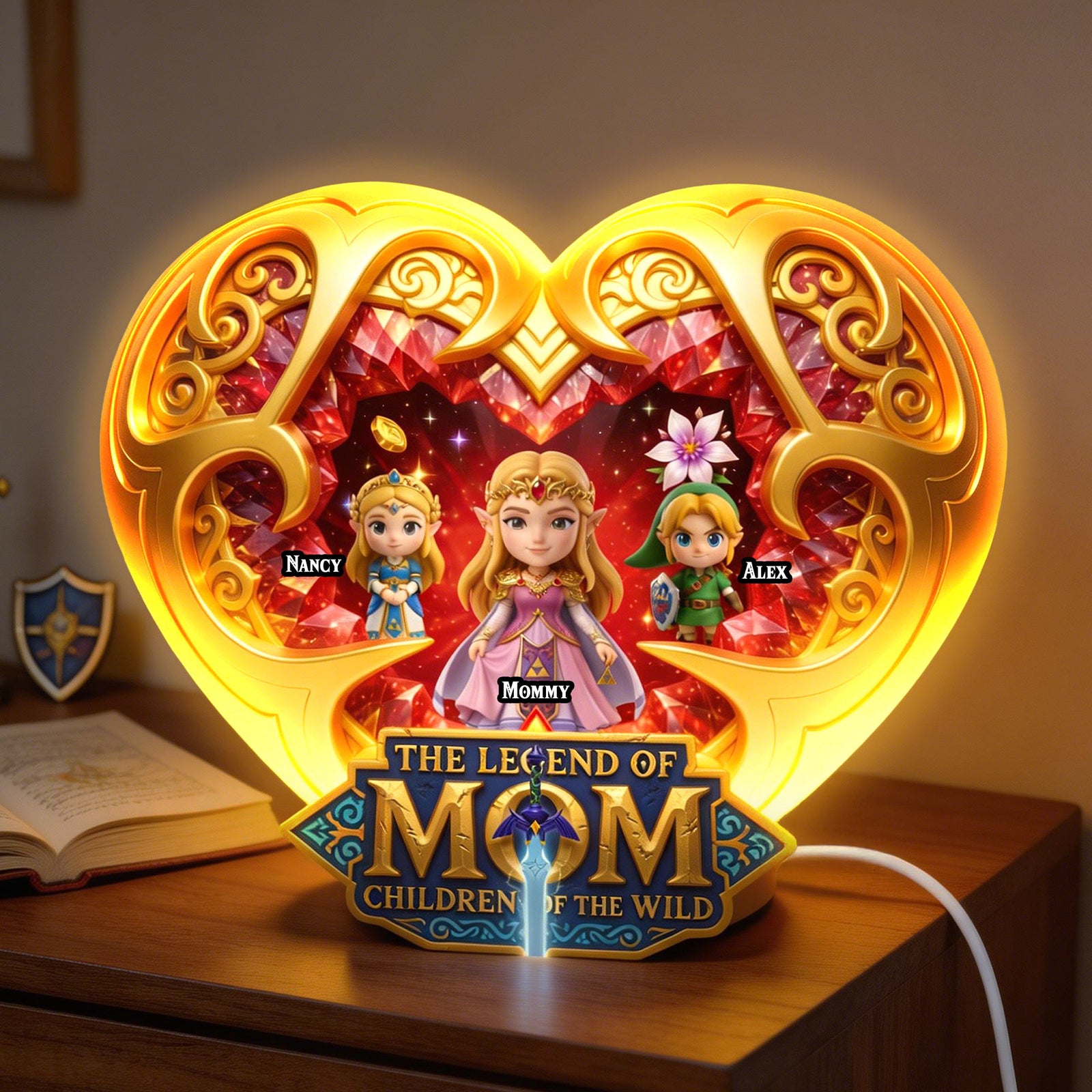 Mom And Kids Magical Adventure Light Box Personalized Gifts For Mom 03HUTI220426-Homacus