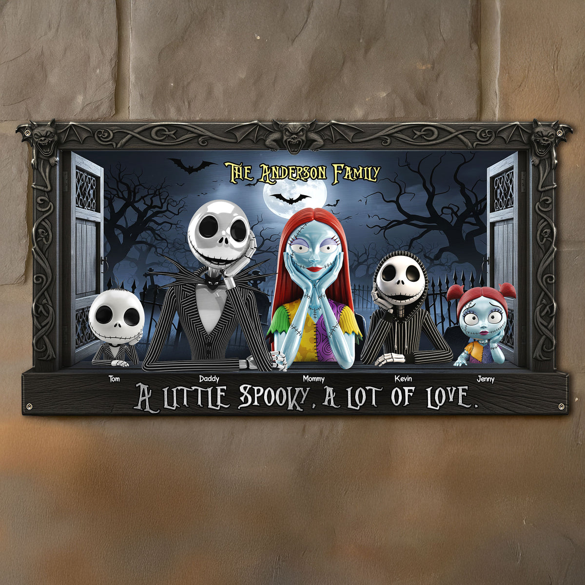 Horror Family Metal Sign - Personalized Gifts For Family 03pgti090825-Homacus
