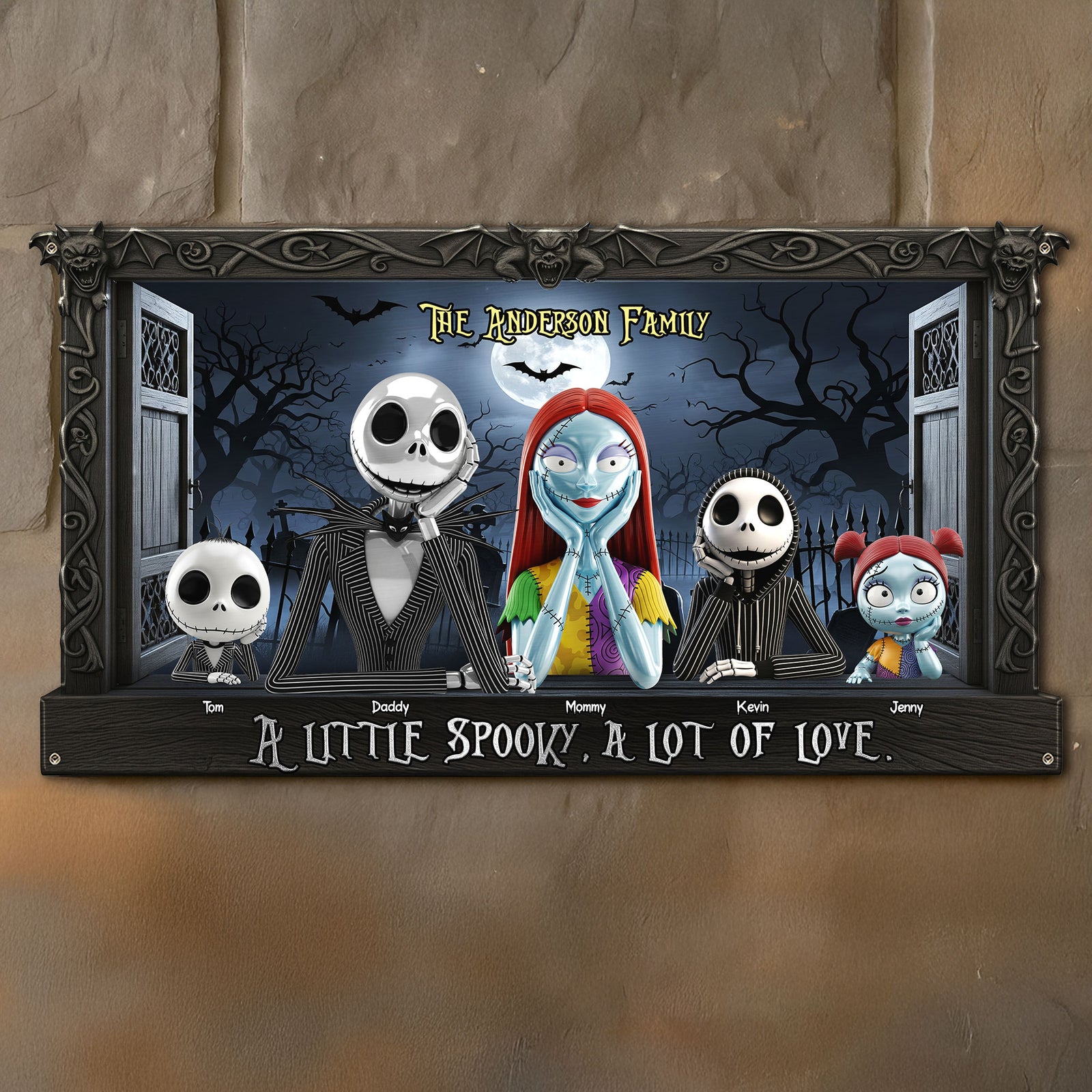 Horror Family Metal Sign - Personalized Gifts For Family 03pgti090825-Homacus