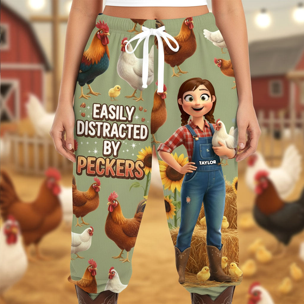 Farm Chicken Pajama Pants - Personalized Gifts For Farm Girl 02nati051225-Homacus
