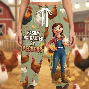 Farm Chicken Pajama Pants - Personalized Gifts For Farm Girl 02nati051225-Homacus