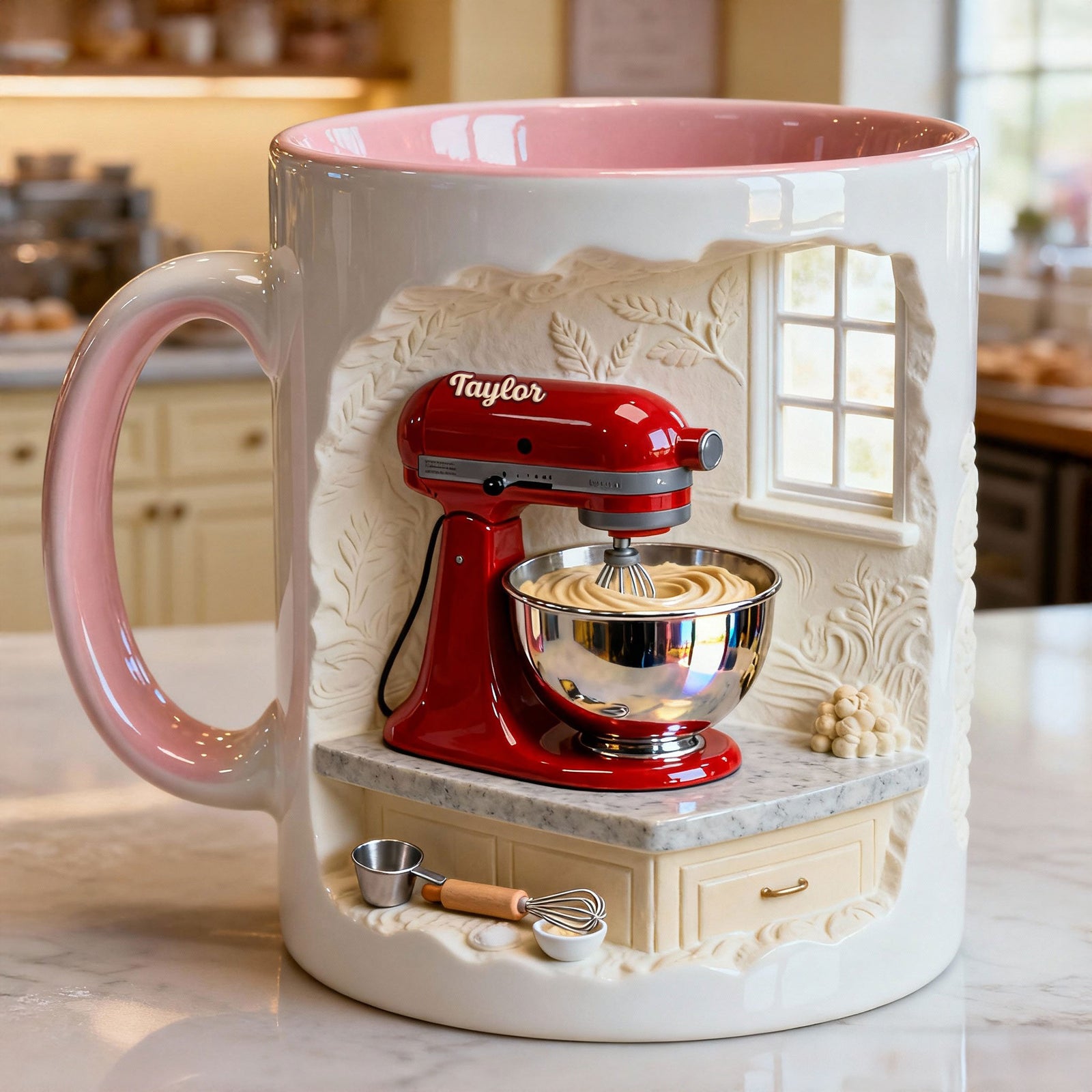 Cake Mixer Coffee Accent Mug - Personalized Gifts For Baker Coffee Mug 02KITI130125-Homacus