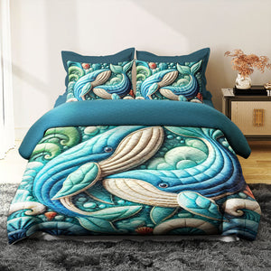 Gifts For Whale Couple Quilt Bedding Set 06kati100125-Homacus